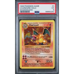 Charizard (BS 4) Base Set Shadowless — PSA 5
