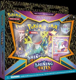 Shining Fates Mad Party Pin Box — Polteageist — Inglés
