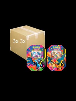 Pokémon TCG - Case x6 Mega Charizard ex Tin (Español)