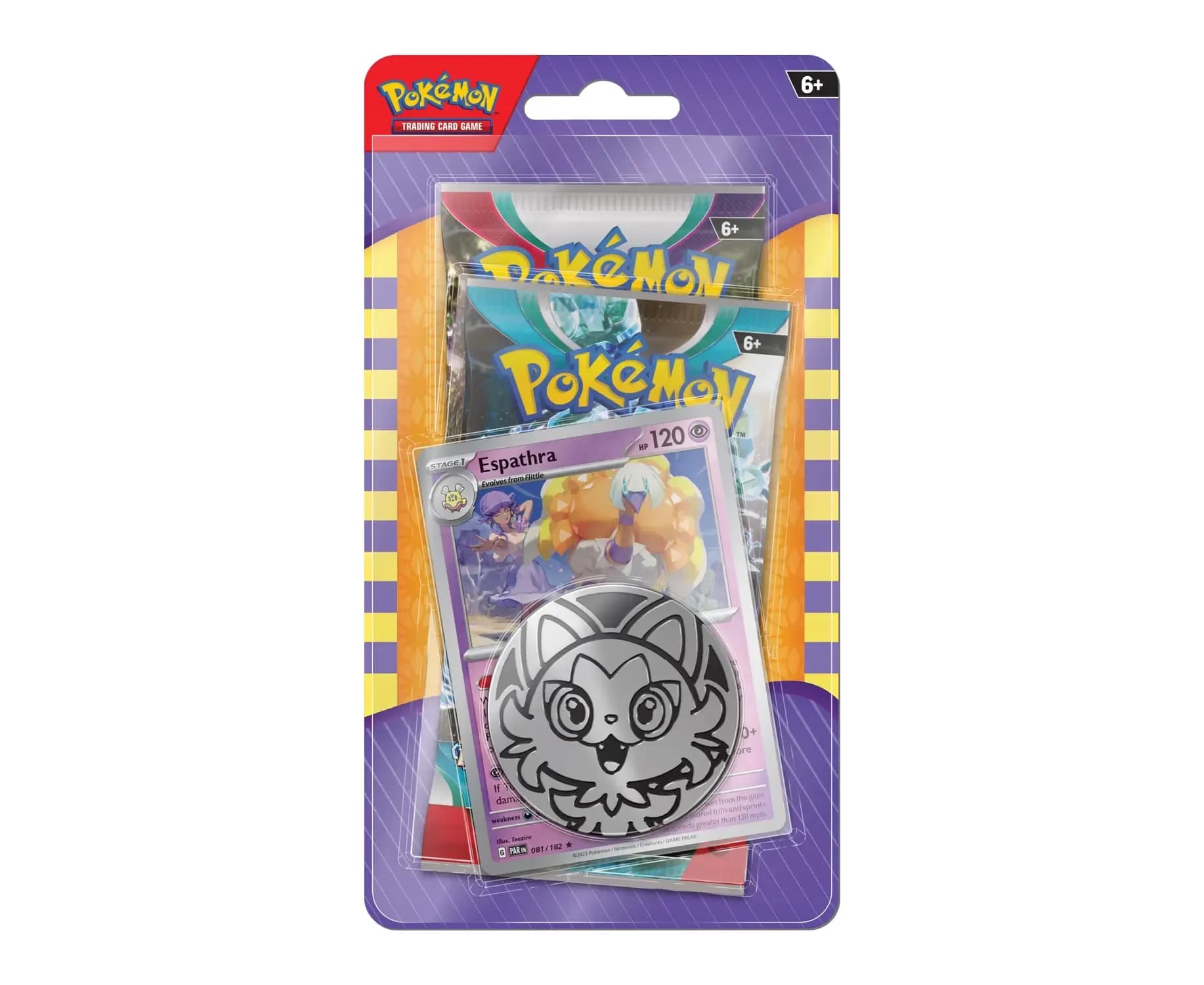 Pokémon - Blister 2 sobres+carta+moneda - Ingles