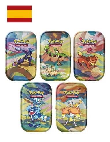 Latas mini tin con 2 Sobres Pokemon Esplendor de Paldea