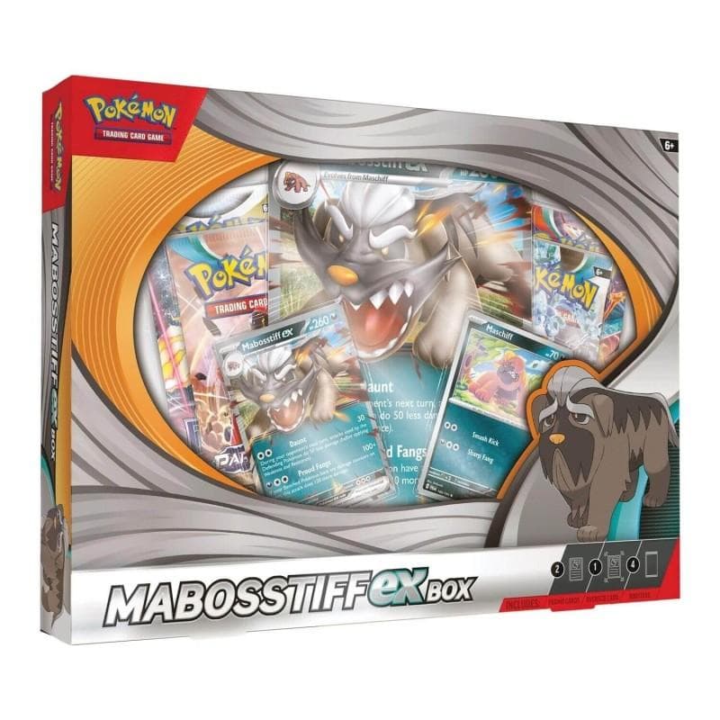 Blister juego cartas coleccionables Mabosstiff Pokemon ingles