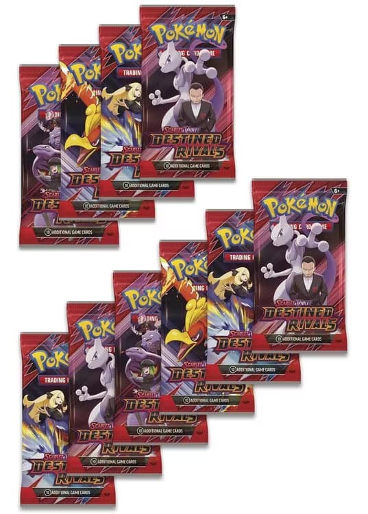 10 Booster Pakker fra SV10 Destined Rivals — Inglés