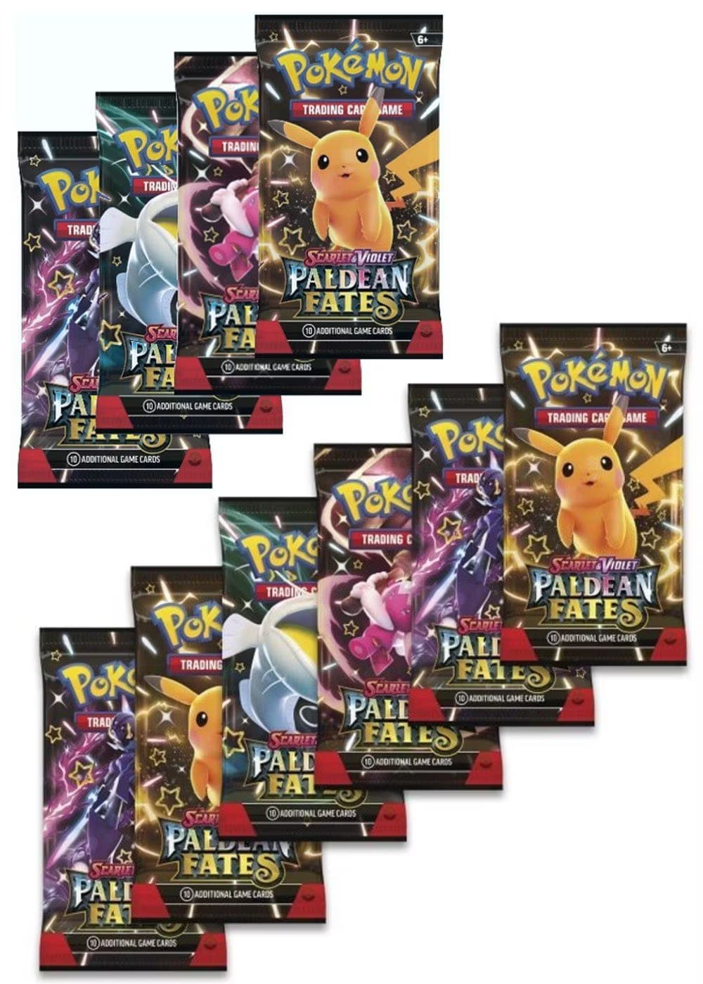 10 Booster Pakker fra SV04.5 Paldean Fates — Inglés
