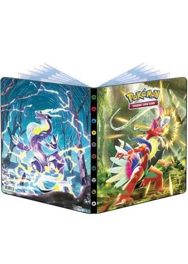 Stor mappe med pokemonmotiv (9 kort pr. side)(SV01)