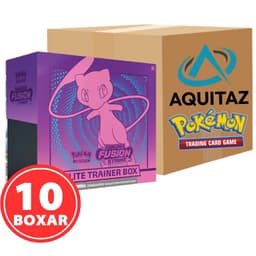 Pokémon Sword & Shield: Fusion Strike Elite Trainer Box Sealed Case (10 Boxar) — Inglés
