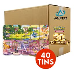 Pokémon Mega: 30th Celebration Mini Tin Sealed Case (40 Tins) (ENG)