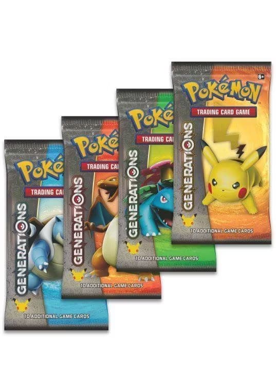 Booster Pack full artwork set (4 stk.) fra XY Generations. — Inglés