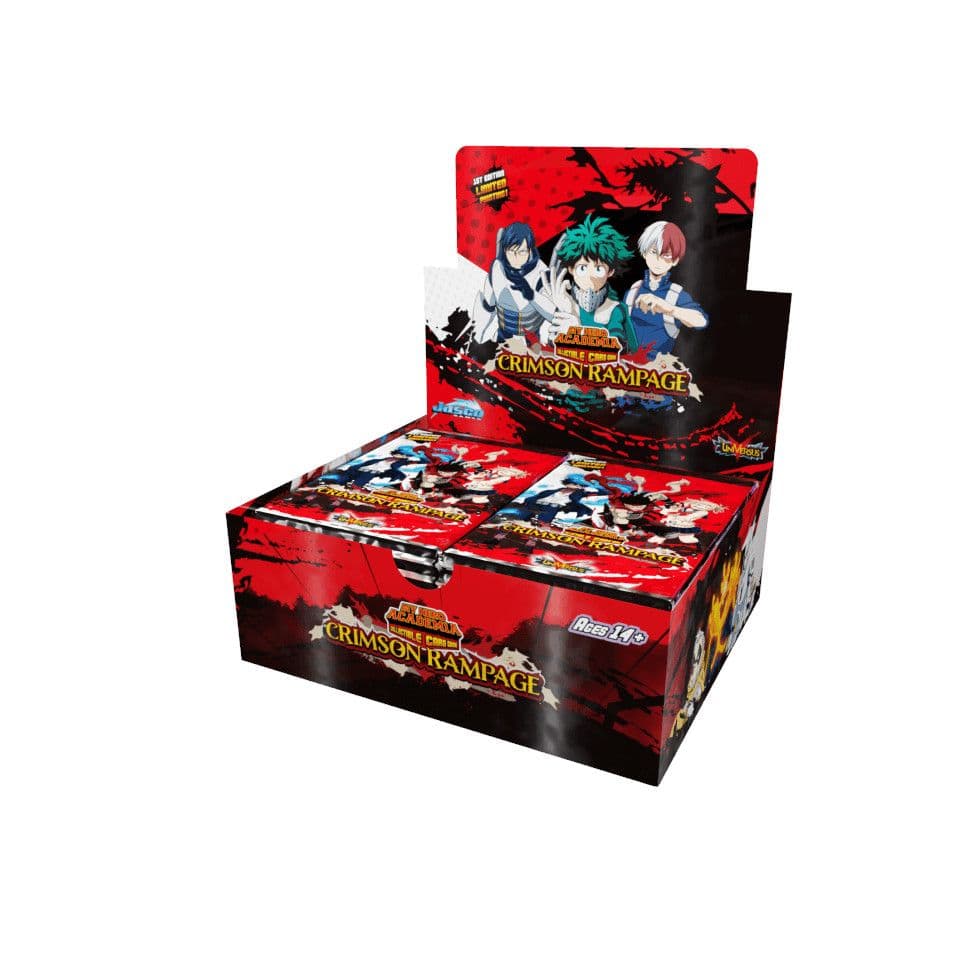 My Hero Academia CCG: Crimson Rampage - Booster Display