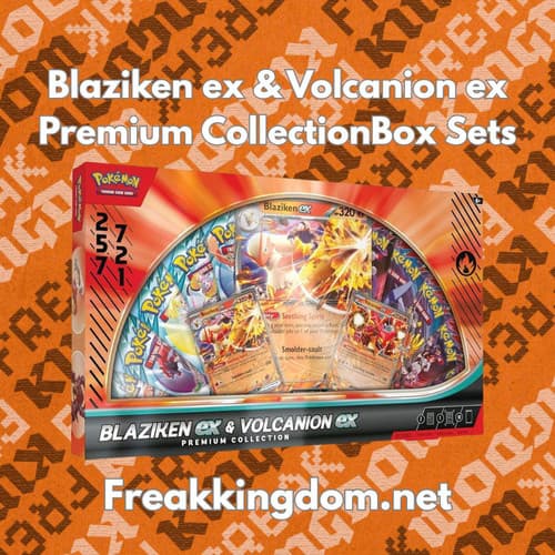 Blaiziken ex & Volcanion ex premium collection box (amazons us exclusive)