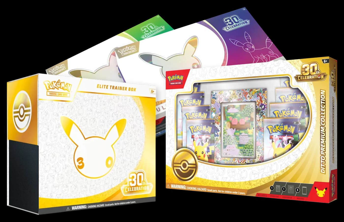 Cajas de Entrenador Élite, Colecciones Ultra-Premium y Colección Premium Ditto del 30º aniversario